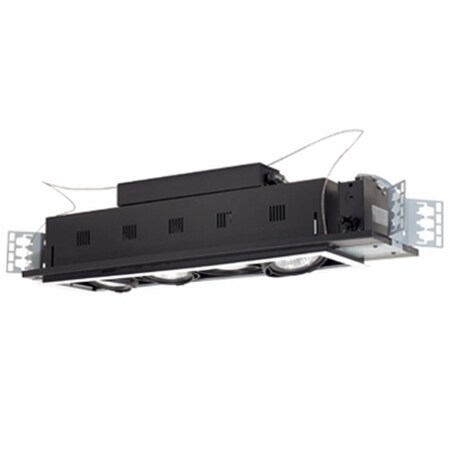 Jesco 4 - Light Double Gimbal Linear Recessed Line Voltage Fixture. MGP30-4WB
